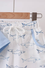 Blue Shark Print Shorts Set - ARIA KIDS