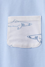 Blue Shark Print Shorts Set - ARIA KIDS