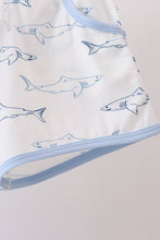 Blue Shark Print Shorts Set - ARIA KIDS