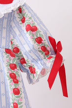 Red Apple Embroidered Dress