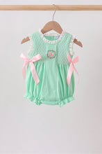 Green Butterfly Smocked Lace Bubble