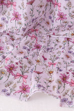 Purple Garden Ruffle Mom Dress
