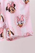 Pink character bamboo pajama set