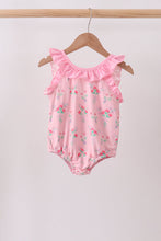 Pink Floral Ruffle One-Piece Swimsuit
