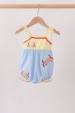 Blue Crab Applique Bubble - ARIA KIDS