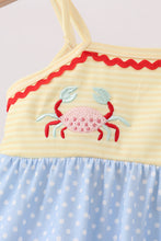 Blue Crab Applique Bubble - ARIA KIDS