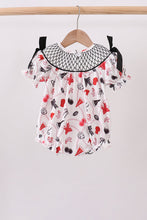 Black Georgia Smocked Bow Bubble