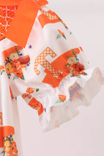 Orange Tennessee Smocked Bow Bubble