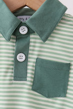 Teal Stripe pocket bubble