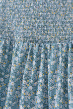 Teal Floral Mom Dress