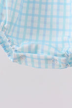 Blue Crocodile Embroidered Bubble