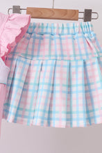 Pink Crocodile Smocked Skorts Set