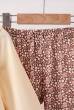 Floral Football Print Ruffle Pants Set