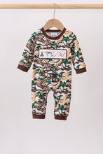 Camouflage Hunting Embroidered Romper