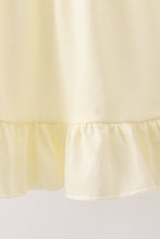 Cream smocked ruffle dress