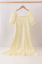 Cream smocked mom dress