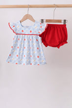 Red Apple Print Bloomer Set