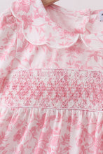 Pink Floral Smocked Dress - ARIA KIDS