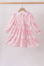 Pink Floral Smocked Dress - ARIA KIDS