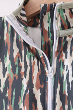 Camo Duck Embroidered Zip Vest