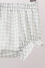 Green Sunflower Applique Ruffle Bloomer Set