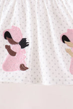 Pink Prayer Embroidery Ruffle Bloomer Set - ARIA KIDS