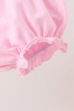Pink Prayer Embroidery Ruffle Bloomer Set - ARIA KIDS