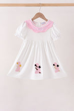 Pink Prayer Embroidery Dress - ARIA KIDS