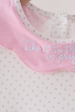 Pink Prayer Embroidery Dress - ARIA KIDS