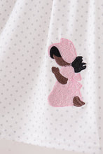 Pink Prayer Embroidery Dress - ARIA KIDS