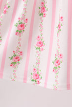 Pink Pumpkin Embroidery Ruffle Dress