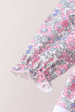 Pink Floral Embroidery Pants Set