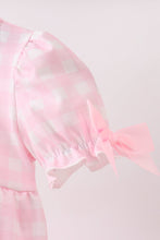 Pink Mallard Applique Gingham Bubble