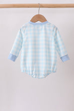 Blue Mallard Applique Gingham Bubble