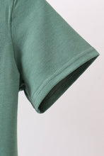 Green Mallard Embroidery Pocket Top
