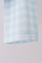 Blue Mallard Applique Gingham Pants Set
