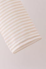 Brown Stripe Mallard Embroidery Top
