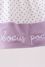 Purple Hocus pocus french knot ruffle bloomer set - ARIA KIDS