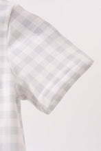 Green Hocus pocus french knot gingham romper - ARIA KIDS