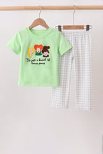 Green Hocus pocus french knot pants set - ARIA KIDS