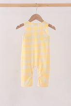 Mustard Candy Embroidery Gingham Jon Jon - ARIA KIDS