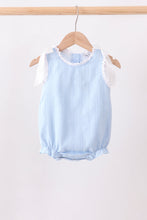 Blue Jacquard Lace Bubble