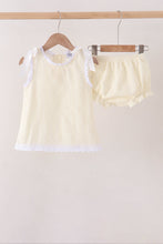 Beige Jacquard Bloomer Set - ARIA KIDS