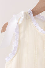 Beige Jacquard Bloomer Set - ARIA KIDS