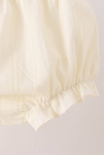 Beige Jacquard Bloomer Set - ARIA KIDS