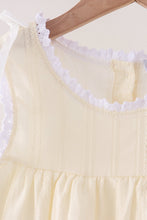 Beige Jacquard Lace Dress - ARIA KIDS