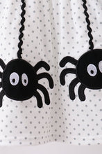 Black Spider Embroidery Ruffle Shorts Set