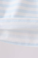 Black Spider Embroidery Pocket Stripe Top