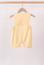 Mustard Pumpkin Embroidery Gingham Jon Jon
