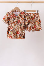 Orange princess bamboo pajama set - ARIA KIDS